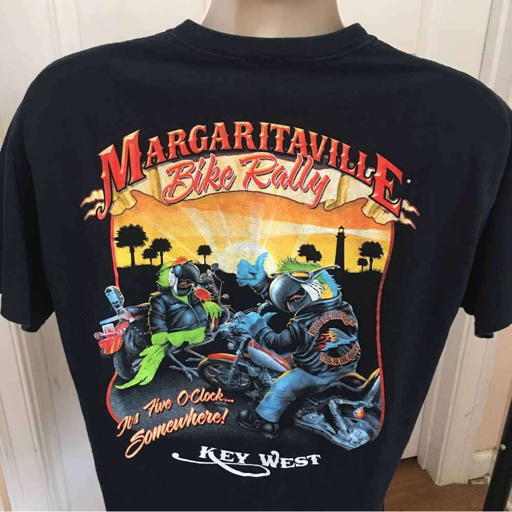 Jimmy Buffet Margaritaville Bike Rally Key West Tshirt FOR BIKER FANS OF BUFFET